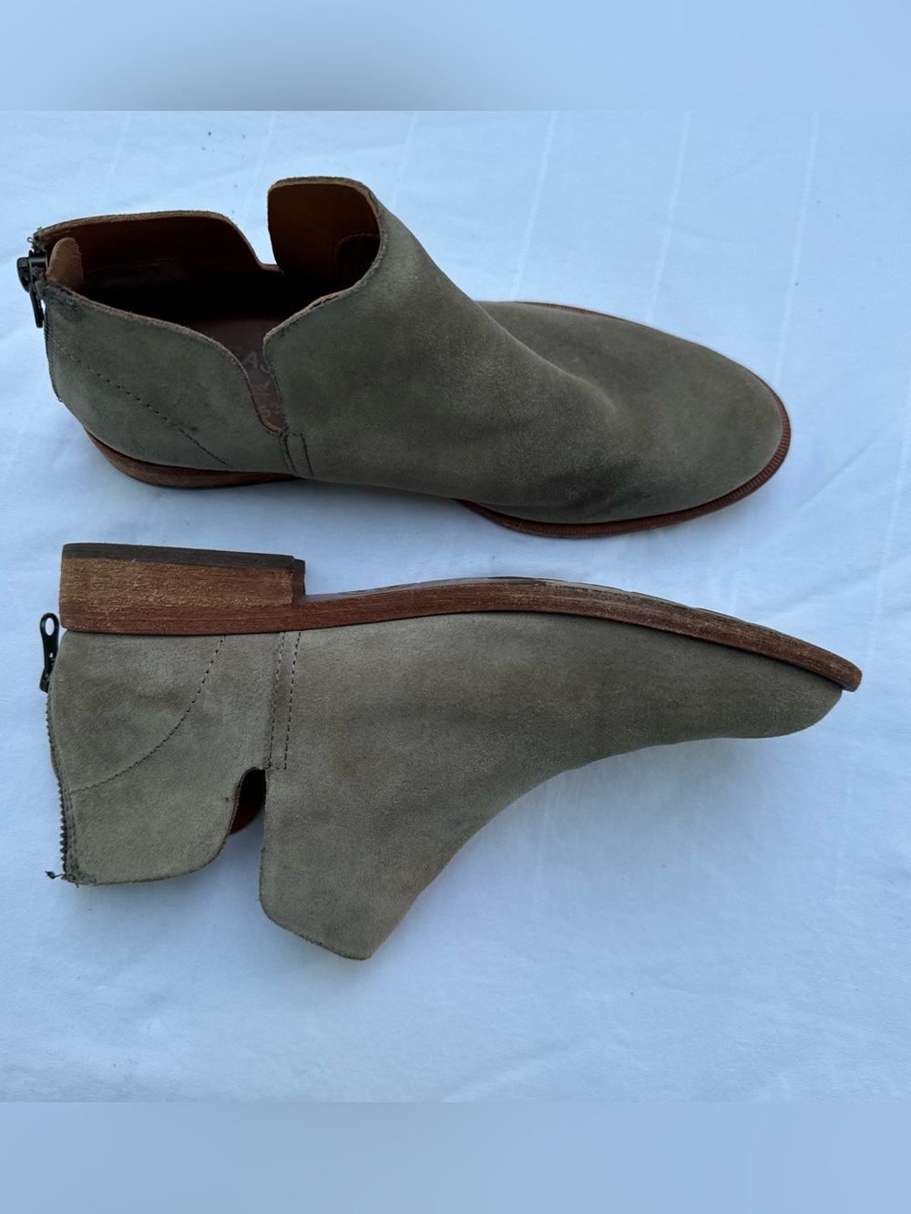 Korks-Ease renny booties leather suede taupe 7 - Picture 6 of 8